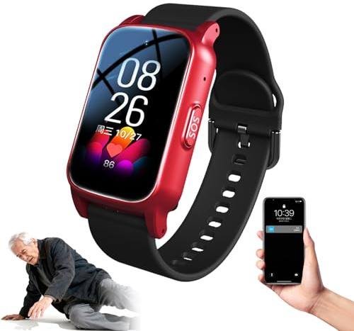 Reloj Localizador GPS Adultos Personas Mayores con Detección De Caídascon Botón De Llamada De Emergencia Monitoreo De La Salud para Mayores Red