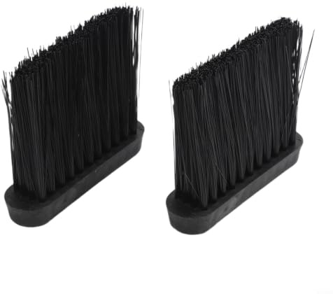 2 Pack Fireplace Brush Replacement Heads, Plastic Stove Cleaning Tools