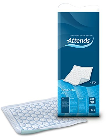 ATTENDS Cover-Dri Plus Krankenunterlagen, 60 x 90 cm, 50 Stück