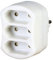 Kopp 471302003 Adapter 3-Fach, weiß