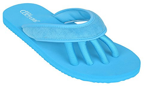 Pedi Couture Women's Spa-tqs-l Flip Flops, Turquoise, Large