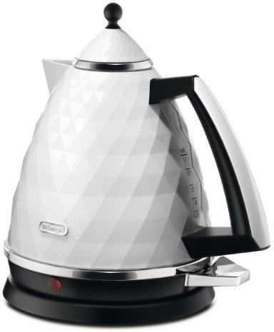 DeLonghi KBJ3001.W Brillante Faceted 1.7L Cordless 3kW Jug Kettle White