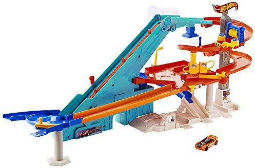 Hot Wheels servicio Mega kit estacioen de juego miniautomoevil [Japoen original] (BGJ18)