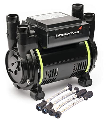 Salamander Pumps - CT60 Bathroom Pump - with 1.8 Bar Pressure - Twin End - Suitable for Positive Head - Compatible with Gravity Fed Systems Only - WRAS Approved