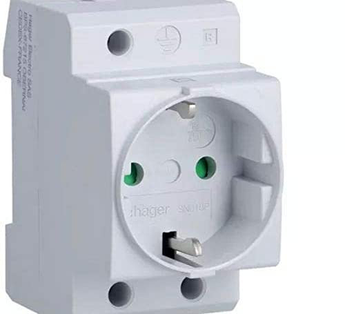 Hager - Base enchufe schuko 10/16a 230v 2 polos+tierra