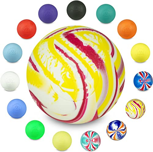 Captain LAX Massage Lacrosse Ball Original, Faszienmassage, 6 cm | Robuster Massageball aus Hartgummi, für Triggerpunkte und Muskelverspannungen