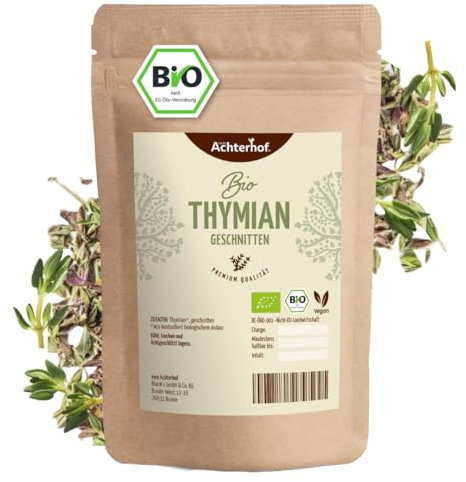 Bio Thymian getrocknet und gerebelt (500g) Bio-Thymian-Tee als Gewürz oder als Tee zu verwenden vom-Achterhof