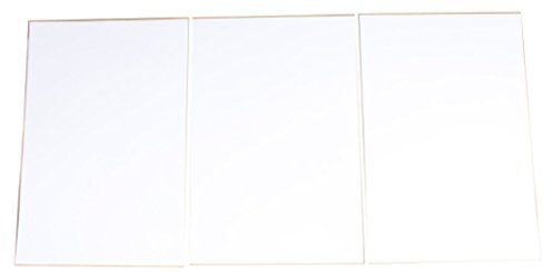 D'cor Visuals 40-80-108 Universal Kennzeichen (weiß), 3 Stück, 1 Packung