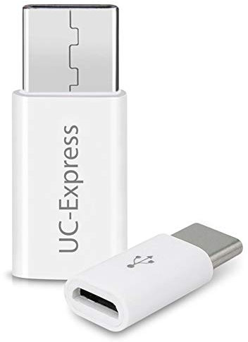 NAUC 2X USB-C Adapter Handy Tablet Smartphone USB auf USB C Stecker USB Buchse Micro