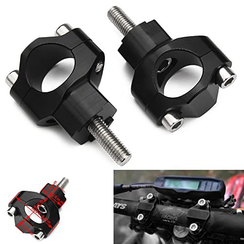 Pontet Moto 28mm,CNC Alluminio Handlebar Riser Mount Pinze - 125-530 SX SXF EXC EXCF XCW XCFW 00-16 - Nero
