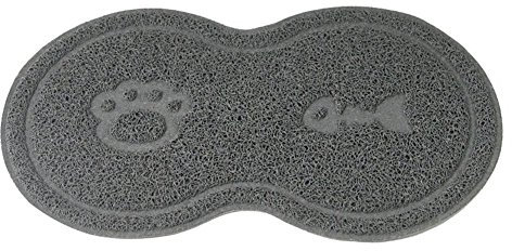 DADA tapis d'alimentation chien, tapis de bol de chat gris