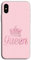 Mixroom - Cover Custodia Back Case in TPU Silicone Morbido per Apple iPhone XR Fantasia Queen Pink Rosa M736