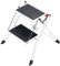 2 Step Ladder Heavy Duty Steel, Portable Folding Step Stool with Anti-Slip Mat Tread, Mini Lightweight Kitchen Stepstool
