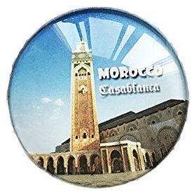 Casablanca Marokko 3D Kühlschrank Kühlschrankmagnet Kristall Glas Handgemachte Tourist Travel Souvenir Sammlung Geschenk Whiteboard Magnetischen Aufkleber Dekoration