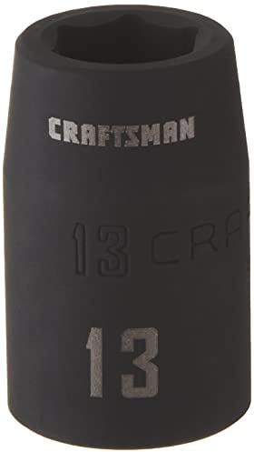 CRAFTSMAN - Enchufe de impacto poco profundo, métrico, unidad de 1/2 pulgadas, 13 mm (CMMT15861)