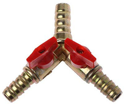 Raccord à rotule 3/8 ID en Y à 3 voies pour gaz, eau, huile