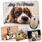 Your PET Cat or Dog Photo Mouse Mat - Personalised Gift - add Picture and Text - Non-Slip Rubber Base Pad for PC Laptop Computer Mac Gaming Room Office/Work Novelty Mousepad Animal Pad