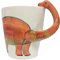 Mugs à café Jurassic Animals Dinosaure, mignon 3D, long manche, design amusant, créatif en porcelaine, tasses à lait, grande capacité de 400 ml