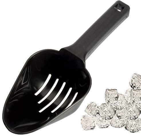 Garnet 2010 Profi Eisschaufel aus Kunststoff-1 Stück-Made in Italy, Schwarz