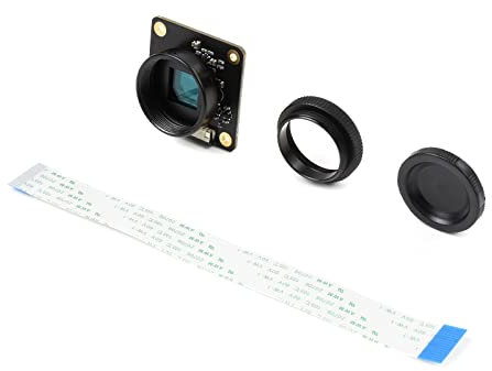 Waveshare Camera for Raspberry Pi Compute Module/Jetson Nano 12.3MP IMX477 Sensor High Sensitivity Supports C- and CS-Mount Lenses