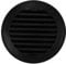 Vent Systems 100 mm / 4 Inch Round Soffit Vent Cover - Black Louvered Plastic Grill Cover - Vent Grille with Screen Mesh - HVAC, Ducting, Pipe Air Supply Vents for Bathroom, Kitchen