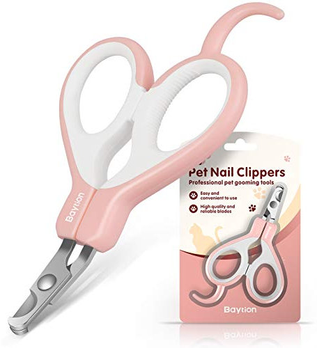 Baytion Cat Nail Clippers Pet Nail Clippers für Kleintiere, Cat Claw Cutters Schere für Meerschweinchen, Vögel, Welpen, Kätzchen, Rennmäuse, Hamster und Kaninchen