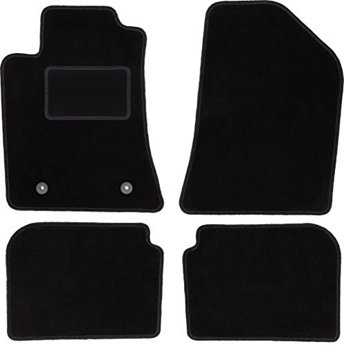 Wielganizator Automatte – Passend für Toyota Avensis II T25 Kombi, Liftback, Limousine 2003-2009 – Velours – Autozubehör - Auto Fußmatten – Fußmatte Auto – 4-teilig - schwarz