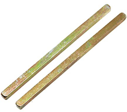 fiXte 2 x Replacement Spare Door Handle Spindle Bar YZP 7.5mm x 85mm / 100mm / 128mm / 150mm Lengths Available (7.5 x 150mm)