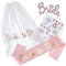 Bride to Be Sash, Hen Party Accessories, Include Sash, Tiara, Hen Tattoo & Bride Veil with Comb on Hen Do Party, Bridal Shower, Bachelorette Party, Hen Party Games,Wedding,Hen Party Decor
