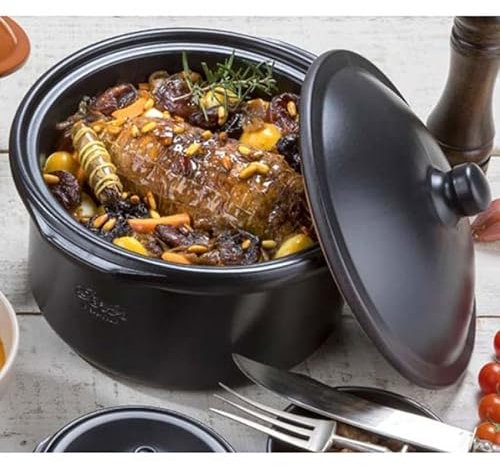 Cocotte Professional Nero in pasta di fuoco - D 28 cm