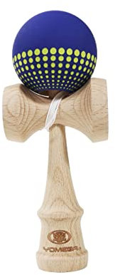 Yomega Pro Model Kendama – The Traditional Japanese Toss and Catch Skill Game with Rubberized Paint for Easier Skill Building Play (Dark Blue)