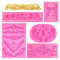 Stampi in Silicone, 5 Pezzi Stampi Silicone per Gesso, 5 Forme Diverse Stampo in Silicone per Dolci, Stampo in Silicone Adatto per decorare Torte Cioccolatini Gioielli