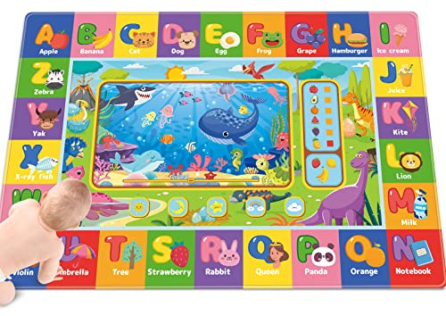 AKUNRUG Baby-Spielmatte für Boden, Kinderteppich, Spielmatte, Baby-Krabbelmatte, pädagogische Bauchzeit, weiche ABC-Spielmatte für Kleinkinder, Säuglinge, Kinderteppich für Spielzimmer, Klassenzimmer
