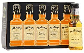 Jack Daniel's - Tennessee Honey Miniatures 10 x 5cl - Whiskey Liqueur 5cl x 10 35% ABV