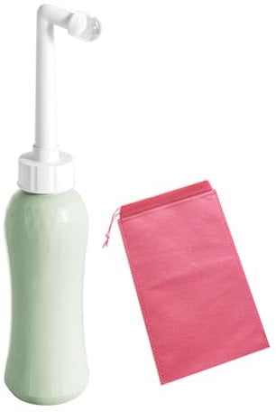 Upside Down Peri Bottles for Postpartum Care and Gentle Cleansing, 16.9oz/500ml Perineal Bottle Spray, Portable Bidet with 75° Angled Nozzle and Travel Bag for Menstrual Cleansing