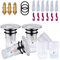 WIIYENA 3PCS Sink Plug, Bathroom Sink Plug Hair Catchers Replacement, Bathroom Sink Drain Strainer with Detachable Mesh Basket & Brushes for Bathtub, Kitchen, Basin