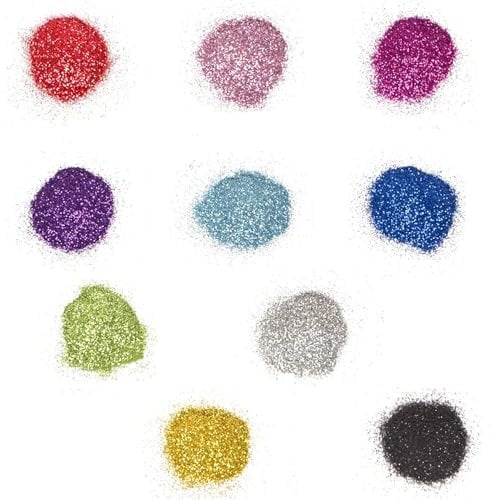Fine Glitter, 10 Colors Extra Fine Resin Glitter for Epoxy Resin Hair Face Nail Body, 1g Each Bag