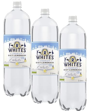 R Whites Premium Diet lemonade, 2L (Pack of 3)