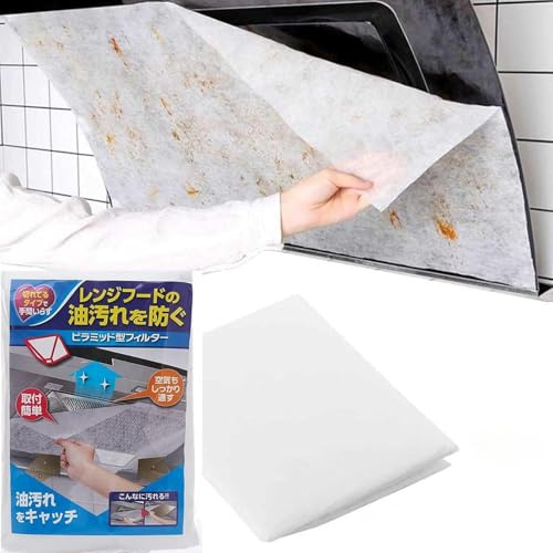 Disposable range Hood Filters Sheets,Nonwoven oil filter paper,hood filters for kitchen,Flame retardant high temperature filter fabric 24PCS (43 * 45CM)