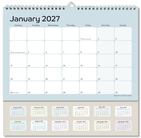 Kalender 2025 A4 Monatsansicht Wandkalender von Absolutely Yours.