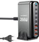 USB C Ladegerät, 268W Schnellladegerät Mehrfach Netzteil USBC PD 100W Desktop Ladegerät, USB Ladegerät für iPhone, iPad Pro, MacBook, Samsung Handys