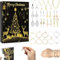 Schmuck Adventskalender 2024 24 -Tage -Adventskalender für Gold- und Silberschmuck umfassen Ohrhörer, Halsketten und mehr Weihnachts -Countdown -Adventskalender, Geschenke für Frauen und Mädchen, Sch