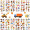 3D Aufkleber für Kinder & Kleinkinder, Transportfahrzeug Auto Sticker Kinder 12 Blätter, Geschwollen Stickers für Jungen Mädchen Lehrer, Kindergeburtstag Gastgeschenke Party
