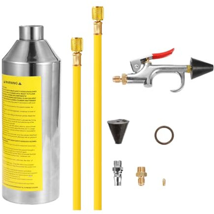 AC Spülung | Reinigungsset für Klimaanlagen-Rohrsysteme in Fahrzeugen - Reinigungsflasche mit Sprühfunktion für Verdampfer, Kfz & Privatgebrauch