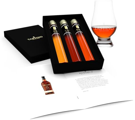 Rum Tasting Probierset 3 Fläschchen Verkostung im Geschenkset