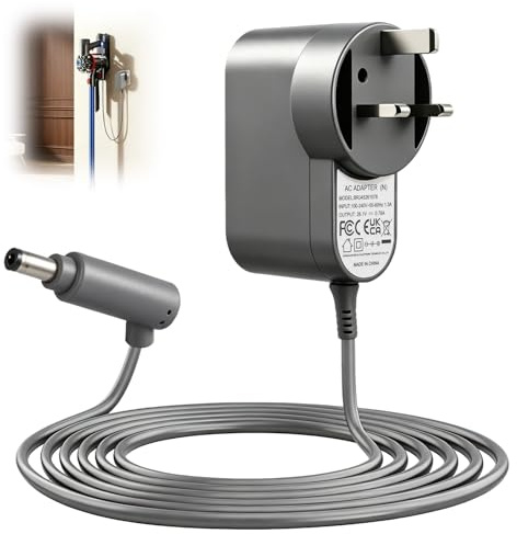 26.1V Charger for Dyson V6 V7 V8 SV03 SV04 SV05 SV09 Vacuum Battery Charger | Compatible with DC58 DC59 DC60 DC61 DC62 Animal Absolute Charging Adapter Replacement Power Cord Cable 1.8m