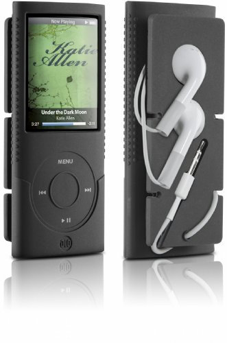 DLO 71026/10 Silikon-Tasche mit Kopfhörerlösung für iPod Nano 4G schwarz