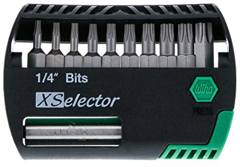 Wiha 79445 X-Selector Bit Set with Torx Bits and Quick Release Holder by Wiha