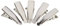Lot de 50 mini pinces crocodiles avec dents