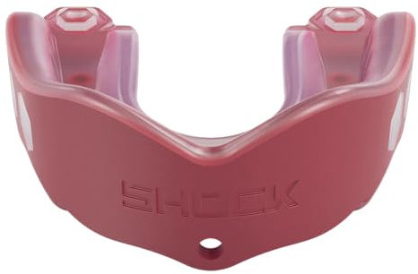 Shock Doctor Gel Max Convertible Mouth Guard, Maroon, Adult